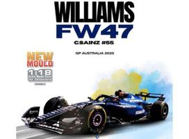 PRE-ORD3R Solido Modeliukas 1/18 2025 Williams FW47 #55 Carlos Sainz GP Australia Formule 1, blue/black