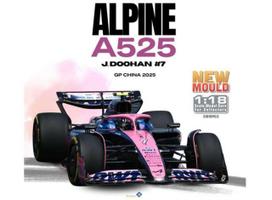 PRE-ORD3R Solido Modeliukas 1/18 2025 Alpine A525 #7 Jack Doohan GP China Formule 1, pink/blue