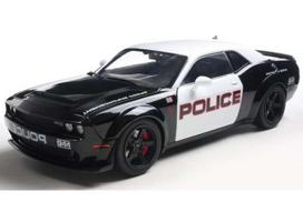 PRE-ORD3R Solido Modeliukas 1/18 2023 Dodge Challenger R/T Scat Pack widebody Highway Police, black/white/red