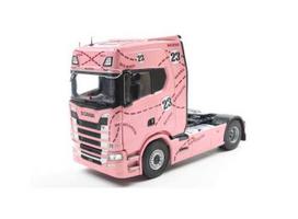PRE-ORD3R Solido Modeliukas 1/24 2023 Scania 580S Highline Pink Pig Tribute, pink