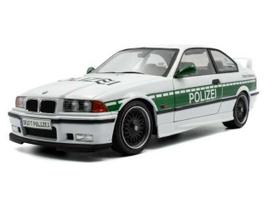 PRE-ORD3R Solido Modeliukas 1/18 1991 BMW M3 (E36) Coupe Solido Works Drift *Polizei*, white/green