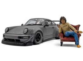 PRE-ORD3R Solido Modeliukas 1/18 2024 Porsche (964) RWB bodykit with figure, grey