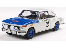 PRE-ORD3R Solido Modeliukas 1/18 1969 BMW 2002 TI #24 T.Makinen/P.Easter Monte Carlo, white/blue