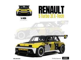 PRE-ORD3R OttOmobile Miniatures Modeliukas 1/18 2024 Renault 5 Turbo 3E E-Tech RMC Look *Resin series*, black/yellow/white