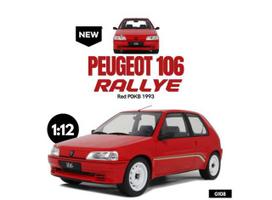 PRE-ORD3R OttOmobile Miniatures Modeliukas 1/12 1993 Peugeot 106 PH.1 Rallye *Resin series*, red pokb