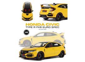 OttOmobile Miniatures Modeliukas 1/18 2020 Honda Civic Type R FK8 Euro Spec *Resin serie*, sunlight yellow