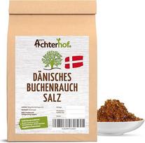 "Achterhof" daniška buko rūkymo druska 250 g Rūkymo druska Stambaus šalto rūkymo intensyvaus dūmo kvapas Idealiai tinka pagardinti ant grotelių keptą mėsą ar kiaušinių patiekalus