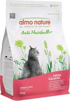 "Almo Nature" sausas suaugusių kačių ėdalas su šviežia lašiša, su daržovių skaidulų mišiniu, skirtas plaukų kamuoliukų prevencijai - 2 kg maišelis