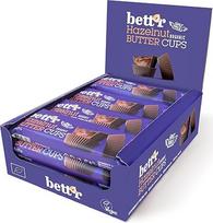 "Bett'r GUILT FREE" ekologiški lazdynų riešutų sviesto puodeliai. 100 % veganiški, be glitimo ir laktozės - 12 x 39 g