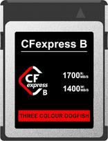 "Dogfish" 512GB atminties kortelė CFexpress B tipo iki 1700MB/s, skirta 8K 4K RAW nuotraukoms ir vaizdo įrašams, skirta profesionaliems fotoaparatams Nikon Canon Panasonic
