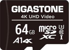 "Gigastone" 64GB "MicroSDXC" atminties kortelė + SD adapteris veiksmo kamerai, "GoPro", dronui ir planšetiniam kompiuteriui, skaitymo greitis iki 95MB/s, 4K UHD vaizdo įrašymas, "Micro SD" kortelė UHS-I A1 10 klasės U3
