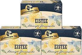 "Goldm?nnchen Iced Tea Black Tea Lemon Sorbet", juodoji arbata su kofeinu, pagardinta citrinų aromatu, 20 arbatos maišelių, X04278, 3 vnt.