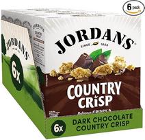 "Jordans Country Crisp" su 70% kakavos, tamsusis šokoladas (500g) - 6 vnt. pakuotė