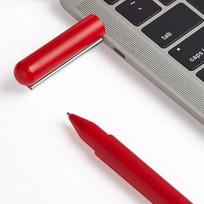 "Lexon C-Pen" 32GB USB C atmintinė - nerūdijančio plieno spaustukas - ABS korpusas (Rosso)