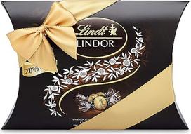 "Lindt Lindor" šokolado rutuliukai, 70 % kakavos, tamsusis šokoladas | 322 g pagalvėlių pakuotėje | Apie 25 LINDOR rutuliukai | Šokoladinė dovana arba šokolado dovana