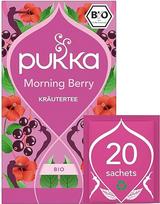 "Pukka" ekologiška vaisių arbata "Ryto uogos" | Juodieji serbentai, rooibos, gervuogės, ženšenis | Arbata aktyviam gyvenimo būdui | Pakuotė po 1 | 20 arbatos maišelių