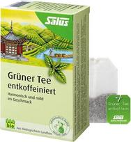 "Salus" žalioji arbata be kofeino (40 filtrų maišelių = 72 g), ekologiška, 72 g