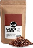 "Spicy Welt" Sičuano pipirai raudonieji sveiki (250 g) - Sičuano pipirai "Hua Jiao", skirti Wok, Azijos virtuvei, marinatams, makaronams ir prieskonių mišiniams | Aromatiniai, dilgčiojantys, citrininiai | 100% natūralūs, gryni, be priedų