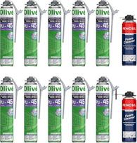 10 PU putų pakuotė 750 ml + 2 valikliai - vidutinio plėtimosi - idealiai tinka staliaus darbams