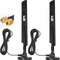 10dBi dviejų juostų WiFi antena 2,4 GHz 5 GHz RP-SMA WiFi antena su 2 m ilginimo kabeliu, skirta asmeniniam kompiuteriui, staliniam kompiuteriui, PCI PCIe WiFi Bluetooth kortelei, belaidžio tinklo maršrutizatoriui