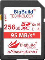 256GB UHS-I U3 95MB/s atminties kortelė, skirta Nikon D3400, D500, D5300, D5500, D5600, D610, D7200, D750, D7500, D850 fotoaparatams