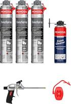 3 x ištraukiamos poliuretano putos + 1 pistoletas + 1 valiklis - unikalus rinkoje - 700 ml - profesionali kokybė - puiki garso izoliacija