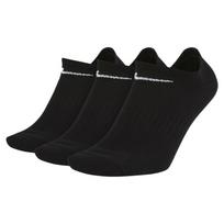 Nike Everyday Lightweight Training No-Show kojinės (3 poros) - Dydis 34/38 (SX7678-010 Kojinės)