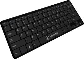 ATLANTIS "Argo" itin plona klaviatūra 78 klavišai USB klavišai Šokolado spalvos juoda