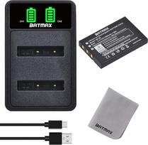 Batmax NP-60 baterija ir USB įkroviklis, skirti Fujifilm NP-60 Fujifilm FinePix F50I F401 F402 F501 Zoom F410 F601 F603
