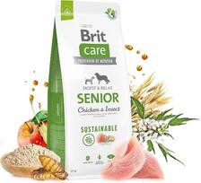 Brit Care Dog Sustainable Senior Chicken & Insect - sausas maistas šunims - 12 kg
