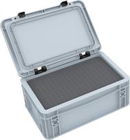 Feldherr ED 32/12 HG Euro konteineris / Euro dėžė 300 x 200 x 135 mm su pusės dydžio tinklelio putomis