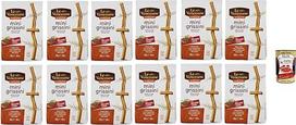 Le Veneziane, mini grissini su sezamu ir chia senza glutine, duonos lazdelės be gliuteno, mini grissini be gliuteno su sezamu ir chia, 12 x 250 g + itališka gurmaniška polpa 400 g