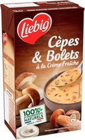 LIEBIG Delice Cremeux su baravykais ir pievagrybiais - Champignons de Paris sriuba - Miško skonio koncentratas - Momentinis - 6 skardinių pakuotė - 4 vnt.