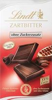Lindt šokoladas | Tamsus batonėlis be pridėtinio cukraus | 100 g | Geriausias tamsus šokoladas su 55 % kakavos be pridėtinio cukraus ir be glitimo | Šokoladinis batonėlis be glitimo