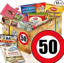 ostprodukte-versand 50-ojo gimtadienio dovana / Rytų paketas Šokoladas / 50-ojo gimtadienio dovanos