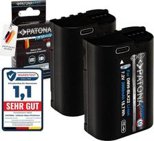 PATONA 2 x Platinum DMW-BLK22 baterija 2600 mAh pakaitinė baterija, suderinama su Panasonic Lumix DC-S9 DC-S5 S5II S5II-X S5 IIX S5K DC-G9 G9 II DC-GH5 GH5 II GH5S DC-GH6 GH6 DC-GH7 GH7 DMWBLK22