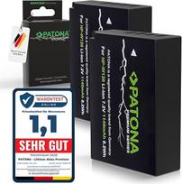 PATONA 2 x Premium NP-W126 baterija 1140 mAh pakaitinė baterija, suderinama su Fujifilm FinePix HS50EXR HS30EXR X100F X100V X-T1 X-T2 X-T3 X-T20 X-T30 II X-Pro1 X-Pro3 X-E1 X-E4 X-A1 X-A7 X-H1 NPW1