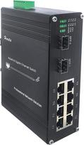 Pramoninis eterneto komutatorius 8 TP prievadai 10/100/1000Base-TX ir 2 SFP optiniai prievadai 1000Base-FX Tvirtas gigabitinio šviesolaidžio komutatorius