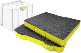 Shadow Foam Easy Peel Systainer / Schubladen-Kombinationseinsatz [gelb 30mm Doppelpack] für Festool und Tanos Systainer | Schaumstoff für modulare Systeme | Ideal für Lean, 5S(30mm, Gelb)