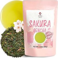 YAMASAN KYOTO UJI Japoniška žaliųjų vyšnių žiedų skonio arbata Žaliosios arbatos, vyšnių žiedų ir vyšnių lapų skonio mišinys, natūrali augalinė arbata (80g)