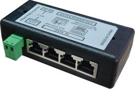 YAODHAOD POE injektorius 100 megabaitų, maitinimas per Ethernet per maitinimo šaltinį 12 V 24 V 48 V, atstumas iki 100 m, sieninis kištukas, maitinimas per Ethernet POE įrenginiui (4 prievadai 1000Mbps, 9-48 V)