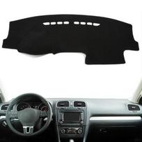 Skirta Volkswagen VW Golf 6 2009-2012 2013 Salono prietaisų skydelio dangtelio kilimėlis Kilimėlis Dashmat Saulės skydelis Kilimas Pagalvėlė Stilius Automobilio Aksesuarai Black(Black Edge)