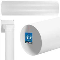 Vėdinimo žarna - KOTARBAU - 500 mm - Apvalus PVC vamzdis - Balta - Vidinis balta