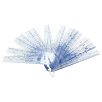 A96I-Plastikinis matuoklis 0,05-2 mm storio Matavimo įrankiai 20 viename Matuoklis tarpams matuoti