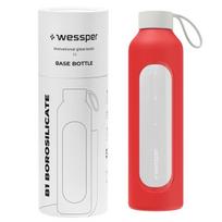 Wessper B1 stiklinis buteliukas daugkartinio naudojimo vandens buteliukas 1000 ml su matavimo taurele