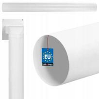 Vėdinimo žarna - KOTARBAU - 1500 mm - Apvalus PVC vamzdis - Balta - 150 mm balta