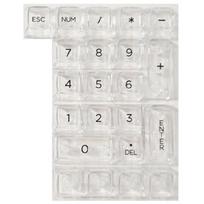 22keys Ice Crystal Clearly Keycaps Effortless Setups Keycaps for Numeric Keyboard Keyboard Customization Keycaps 1 balta