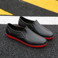 Madingi lietaus batai vyriški žemi vasariniai vandeniui atsparūs batai lietaus batai trumpi anti-slip virtuvės guminiai batai automobilio plovimo vandens batai 39