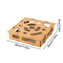 Cat Nail File Enrichment Box Interactive Scratching Pet Supplies Nail File Scratch Pad Maze For Boredom Training Living Room
