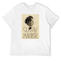 Gustav Mahler Romantikų Kompozitorius Dirigentas Klasikinė Bohemija Fortepijonas Marškinėliai Trumpomis rankovėmis marškinėliai vyras vyriški marškinėliai S